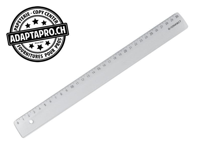 Q-Connect - KF00585 - Règle plate Q-CONNECT - economy - 30cm