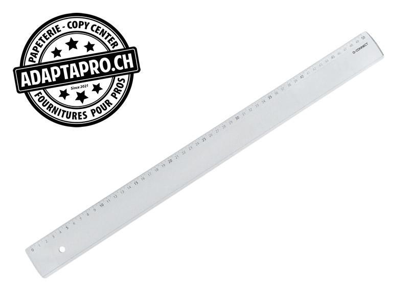Q-Connect - KF00589 - Règle plate Q-CONNECT - school&office - 50cm