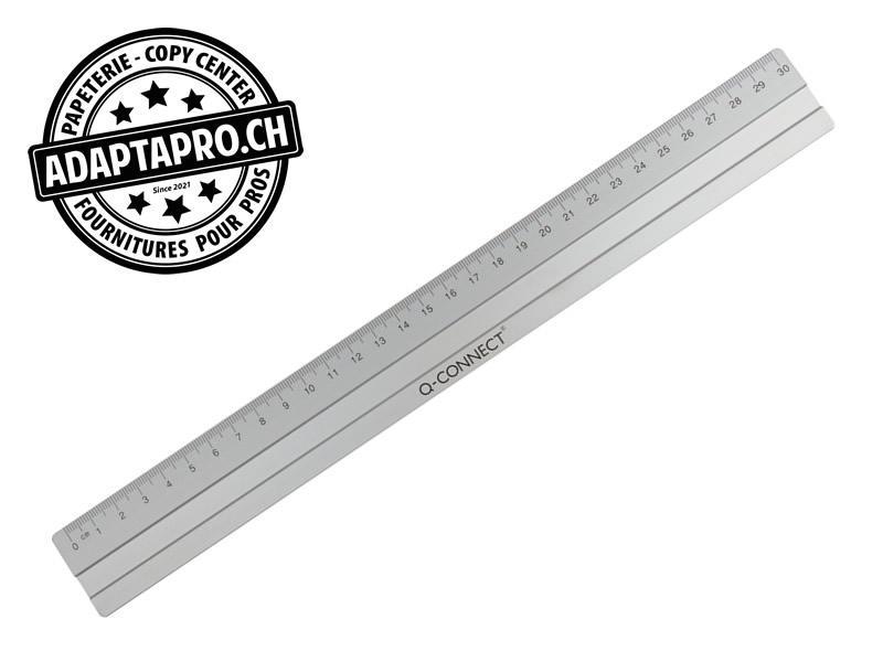 Q-Connect - KF03678 - Règle plate Q-CONNECT - Aluminium - 30cm