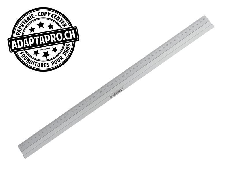 Q-Connect - KF03680 - Règle plate Q-CONNECT - Aluminium - 50cm