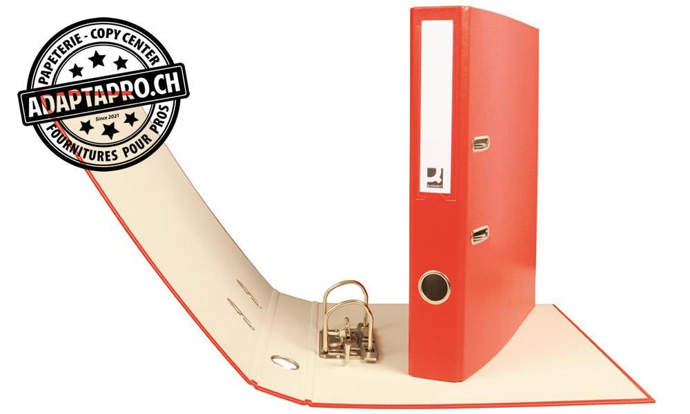 Q-Connect - KF04537 - Classeur Q-CONNECT - mécanisme à levier - A4 - dos 4cm - rouge
