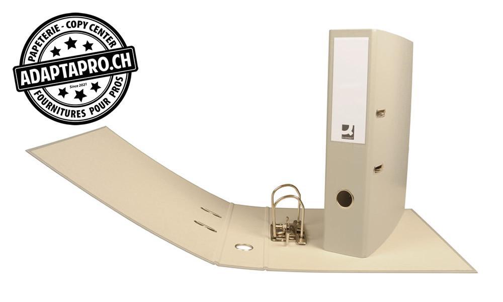 Q-Connect - KF04540 - Classeur Q-CONNECT - mécanisme à levier - A4 - dos 7cm - gris