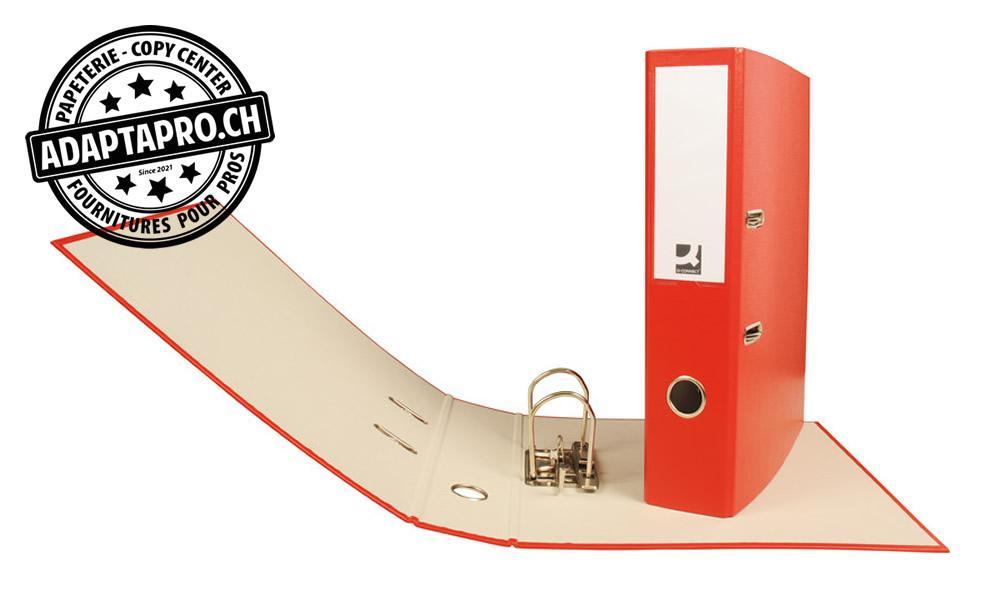 Q-Connect - KF04544 - Classeur Q-CONNECT - mécanisme à levier - A4 - dos 7cm - rouge