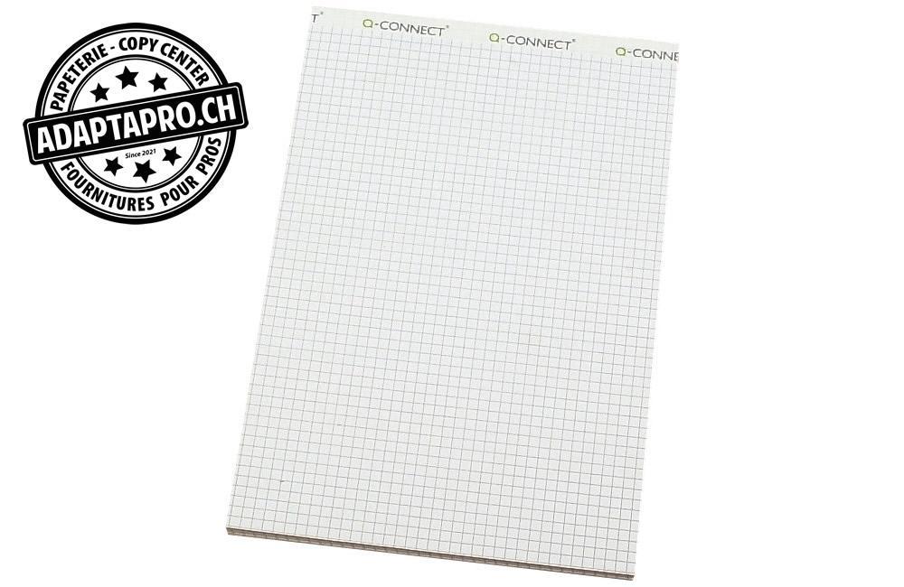 Q-Connect - KF18929 - Bloc-notes Q-CONNECT sans couverture - A5 - quadrillé 4mm - 100 feuilles