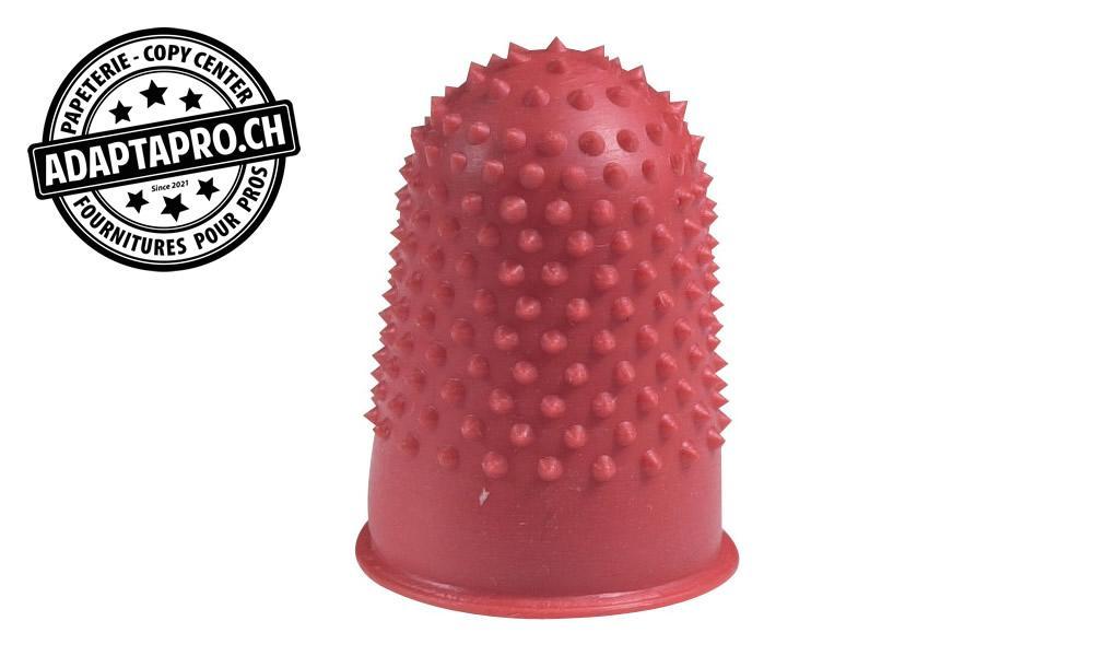 Q-Connect - KF21507 - Doigts en caoutchouc Q-CONNECT - rouge - taille 00 (dia 15mm)