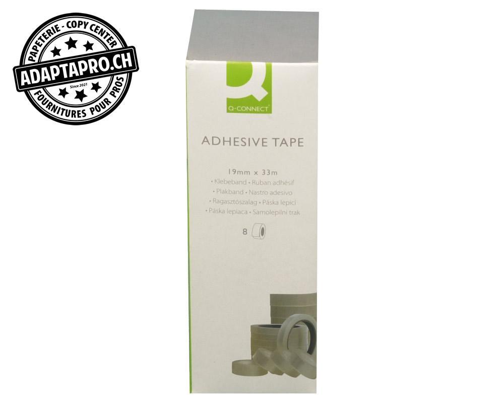 Q-Connect - KF27013 - Ruban adhésif Q-CONNECT - transparent - 19mm * 33m