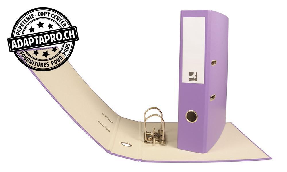 Q-Connect - KF97031 - Classeur Q-CONNECT - mécanisme à levier - A4 - dos 7cm - violet