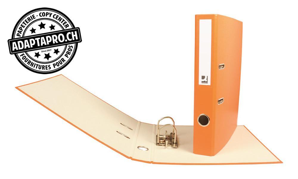 Q-Connect - KF97037 - Classeur Q-CONNECT - mécanisme à levier - A4 - dos 4cm - orange