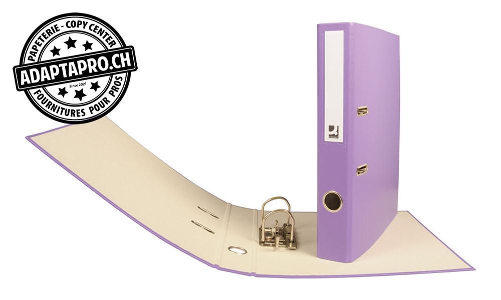 Q-Connect - KF97038 - Classeur Q-CONNECT - mécanisme à levier - A4 - dos 4cm - violet