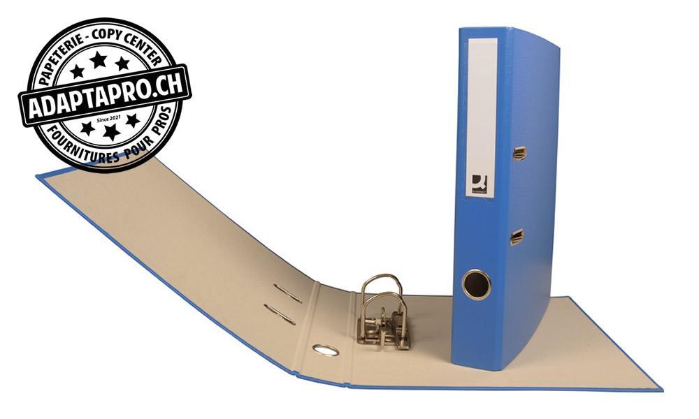 Q-Connect - KF97043 - Classeur Q-CONNECT - mécanisme à levier - A4 - dos 4cm - bleu foncé