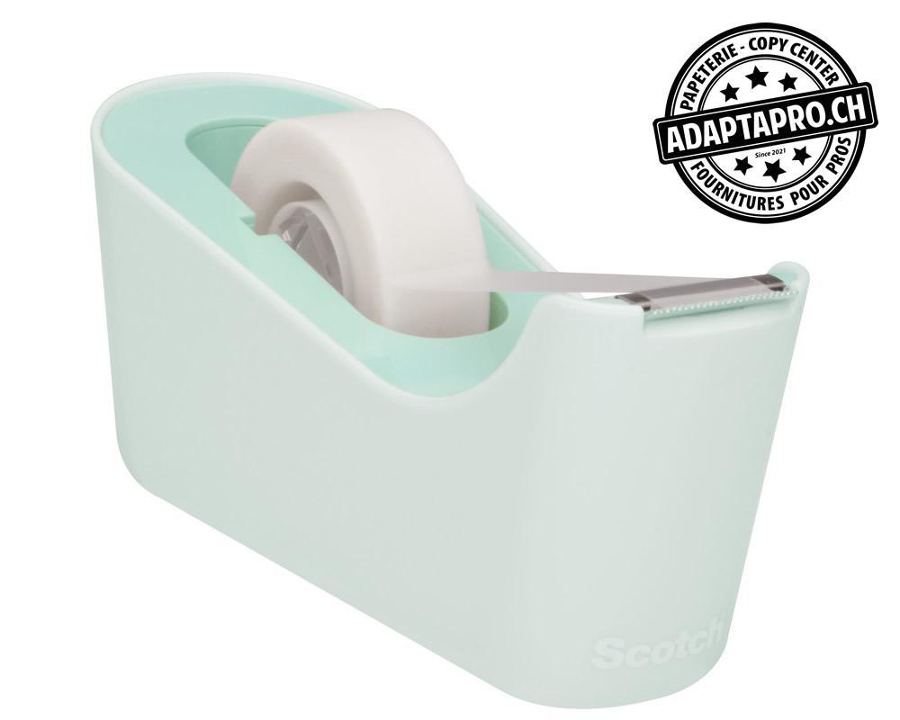 Scotch - SCO-C18-M - Dérouleur de bureau Scotch C18 - menthe - Magic 810 - 19mm * 8.9m