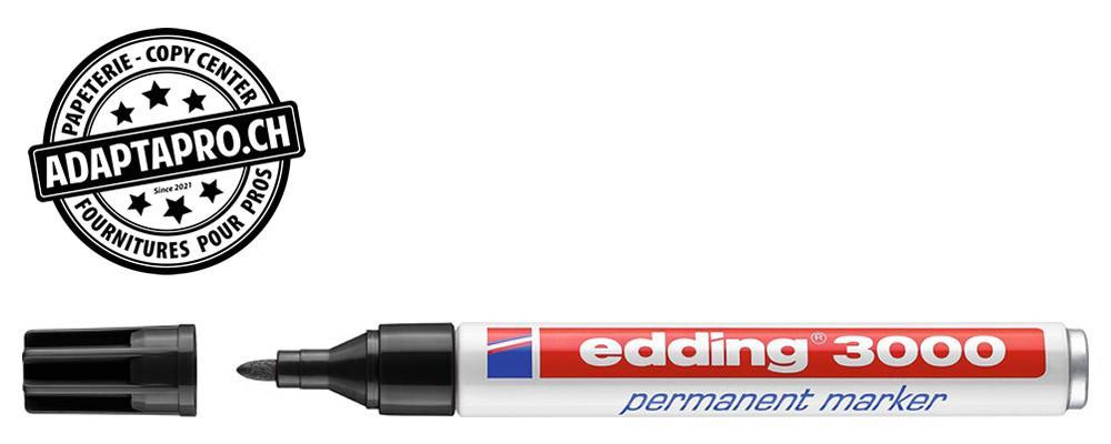 Edding - ED-000554-001 - Marqueur permanent - EDDING 3000 - 001 - noir