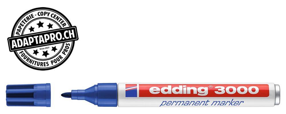 Edding - ED-000554-003 - Marqueur permanent - EDDING 3000 - 003 - bleu