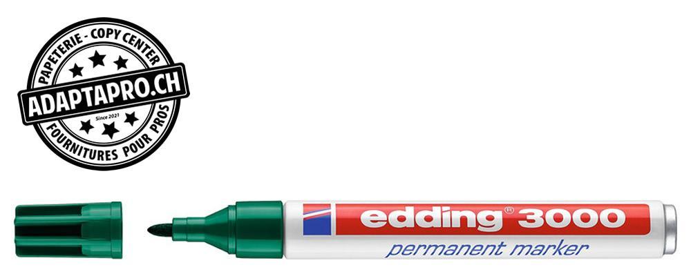 Edding - ED-000554-004 - Marqueur permanent - EDDING 3000 - 004 - vert