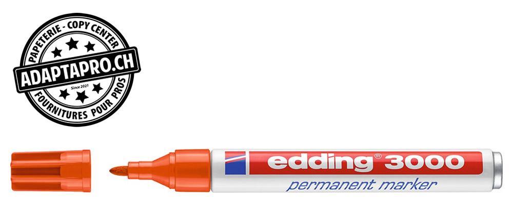 Edding - ED-000554-006 - Marqueur permanent - EDDING 3000 - 006 - orange