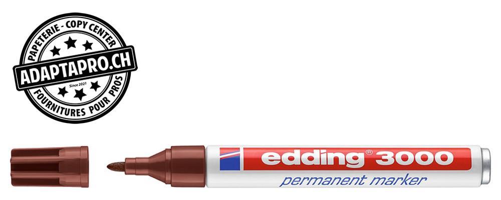 Edding - ED-000554-007 - Marqueur permanent - EDDING 3000 - 007 - brun