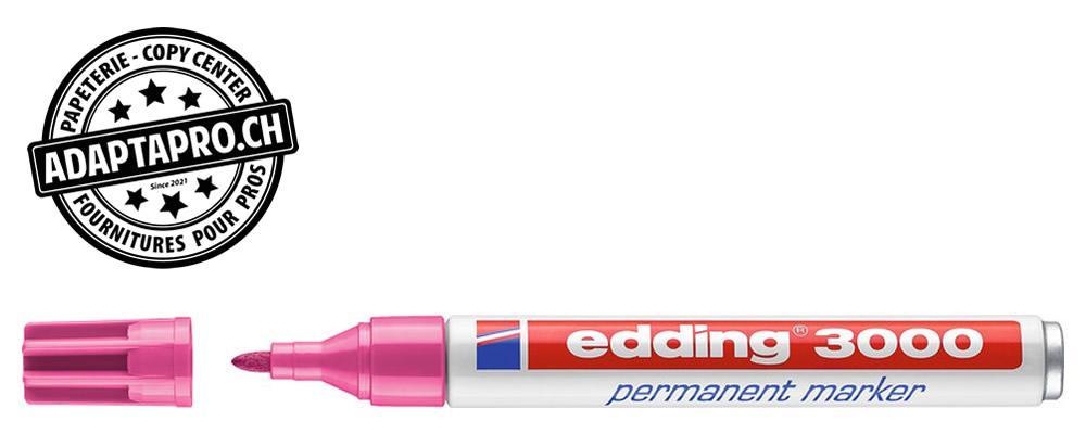 Edding - ED-000554-009 - Marqueur permanent - EDDING 3000 - 009 - rose