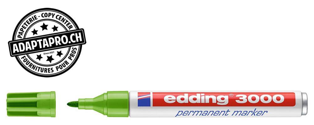 Edding - ED-000554-011 - Marqueur permanent - EDDING 3000 - 011 - vert clair