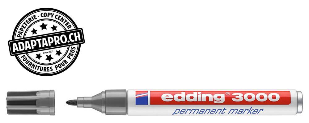 Edding - ED-000554-012 - Marqueur permanent - EDDING 3000 - 012 - gris