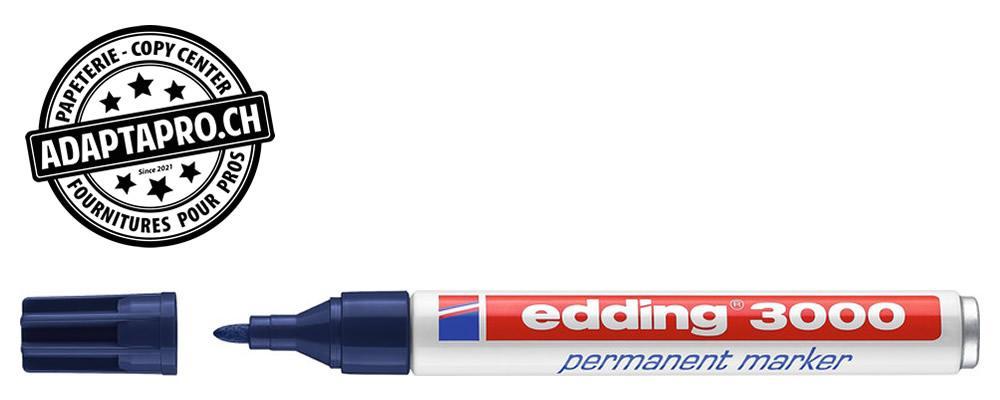 Edding - ED-000554-017 - Marqueur permanent - EDDING 3000 - 017 - bleu acier