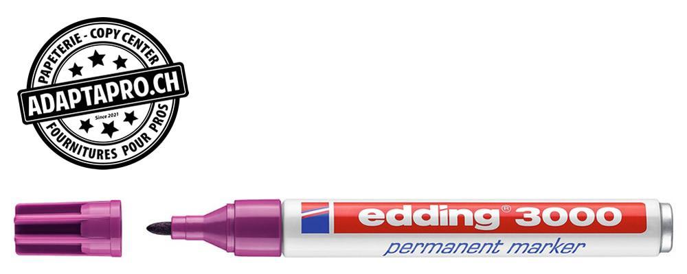 Edding - ED-000554-020 - Marqueur permanent - EDDING 3000 - 020 - violet-rouge