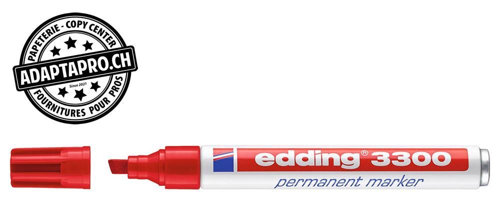 Edding - ED-000592-002 - Marqueur permanent - EDDING 3300 - 002 - rouge