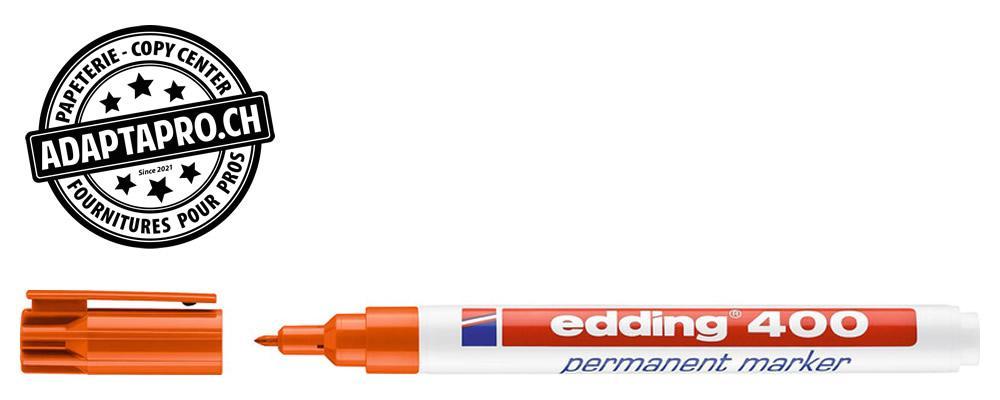 Edding - ED-000698-006 - Marqueur permanent - EDDING 400 - 006 - orange