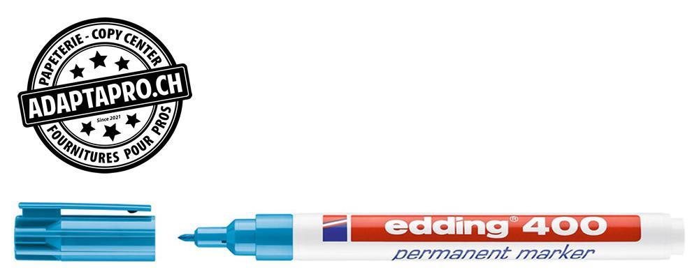 Edding - ED-000698-010 - Marqueur permanent - EDDING 400 - 010 - bleu clair