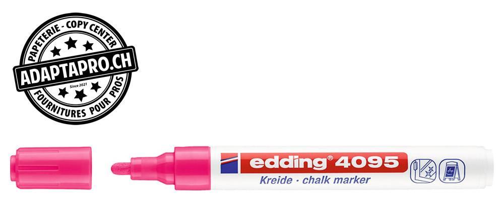 Edding - ED-000720-069 - Marqueur craie liquide - EDDING 4095 - 069 - rose fluo