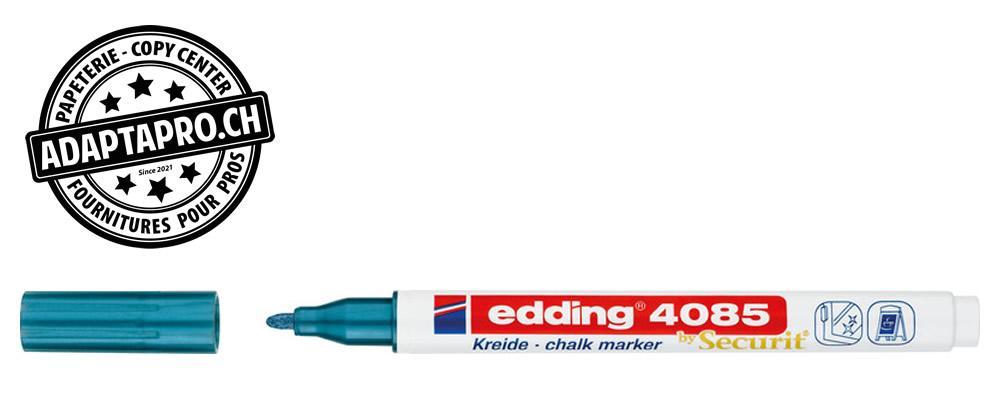 Edding - ED-004449-073 - Marqueur craie liquide - EDDING 4085 - 073 - bleu métal