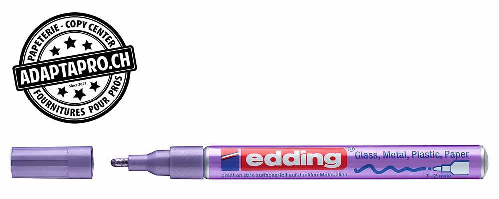 Edding - ED-002515-078 - Marqueur de peinture - EDDING 751 - CREA - 078 - violet métal