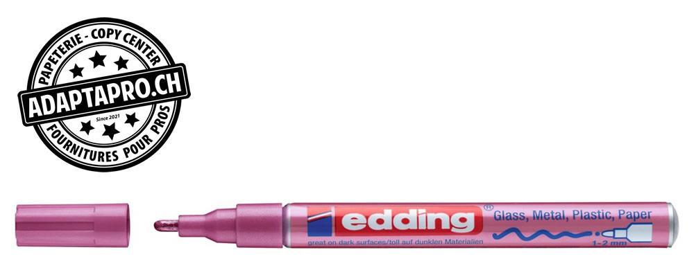 Edding - ED-002515-079 - Marqueur de peinture - EDDING 751 - CREA - 079 - rose métal