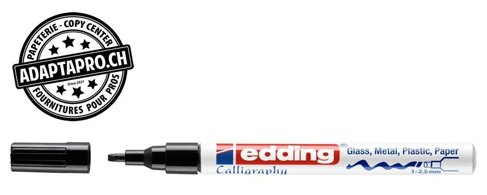 Edding - ED-001067-001 - Marqueur de peinture - EDDING 753 - Calligraphy - 001 - noir
