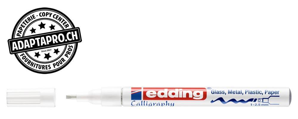 Edding - ED-001067-049 - Marqueur de peinture - EDDING 753 - Calligraphy - 049 - blanc
