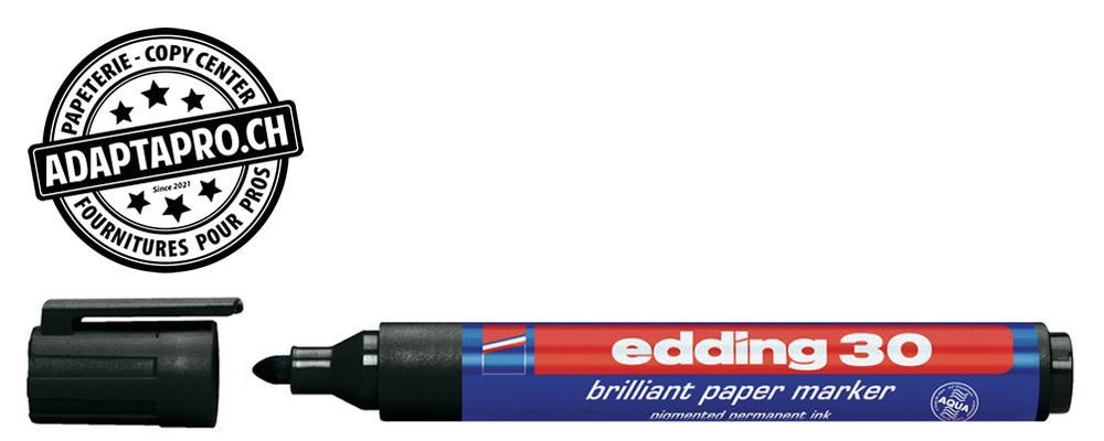 Edding - ED-000550-001 - Marqueur permanent - EDDING 30 - 001 - noir
