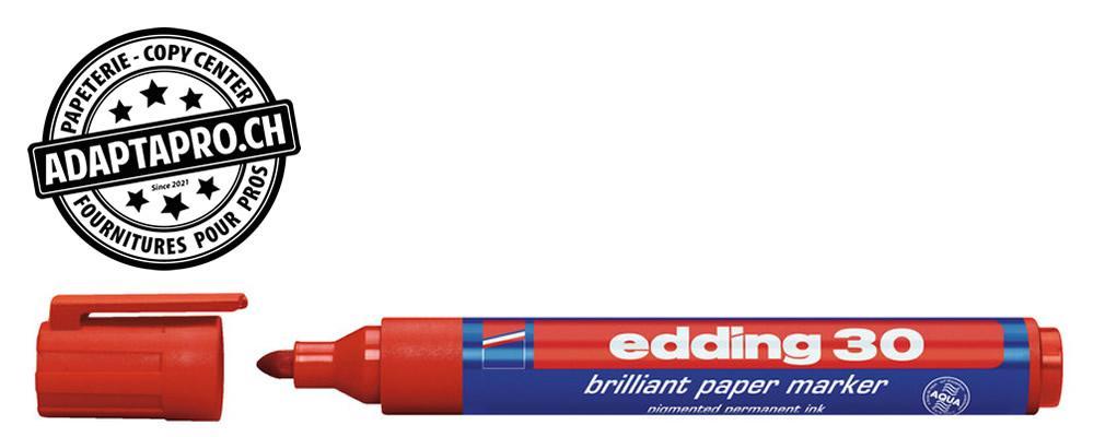 Edding - ED-000550-002 - Marqueur permanent - EDDING 30 - 002 - rouge