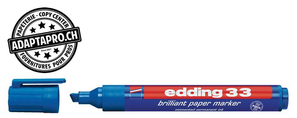 Edding - ED-000588-003 - Marqueur permanent - EDDING 33 - 003 - bleu