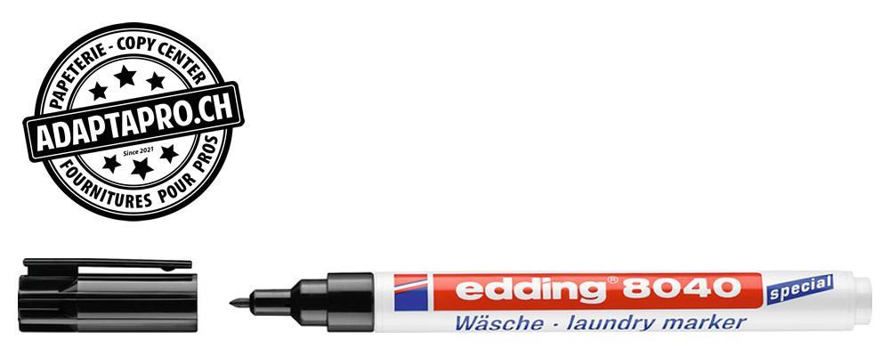 Edding - ED-001132-001 - Marqueur spécial tissu - EDDING 8040 - 001 - noir