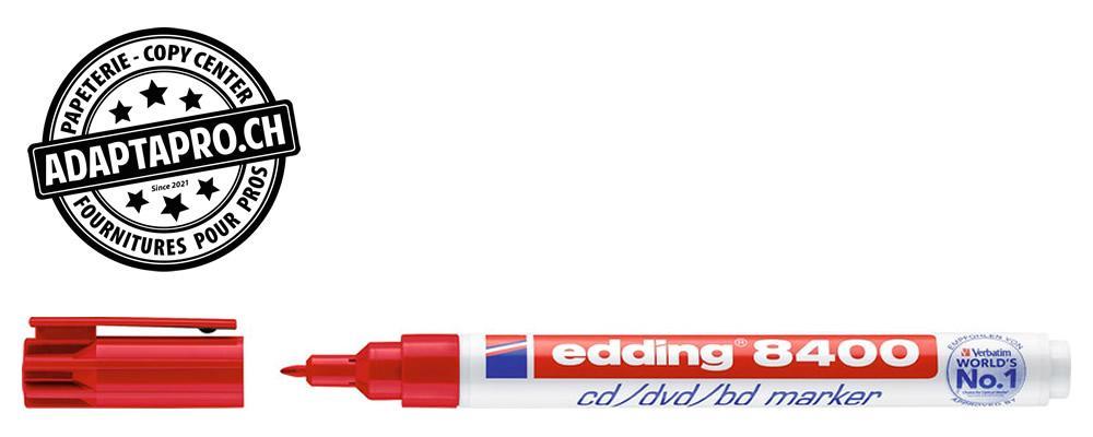 Edding - ED-001194-002 - Marqueur CD - EDDING 8400 - 002 - rouge