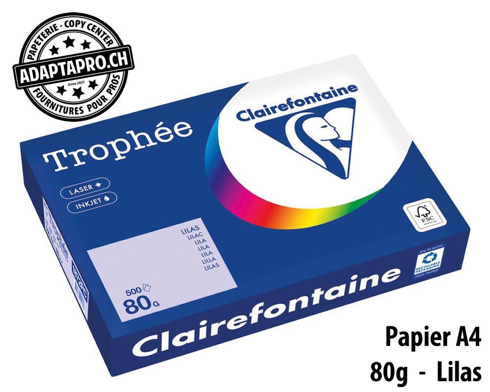 Clairefontaine - CLF-1872PC - Papier universel CLAIREFONTAINE Trophée couleur - A4 80g - 500 flles - lilas