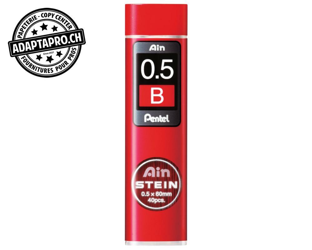 Pentel - PEN-C275-BO - Mines graphite PENTEL AinStein - 0.5mm - B - 40 pces