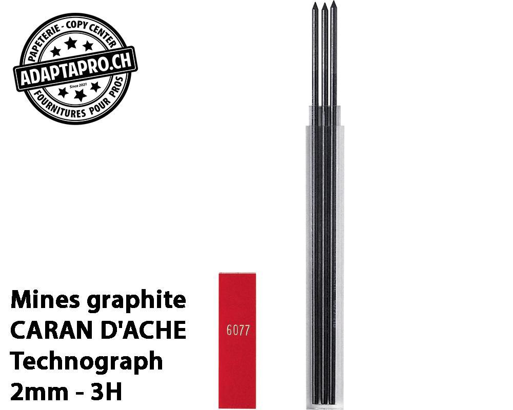 Caran d'Ache - CDA-6077.453 - Mines graphite CARAN D'ACHE Technograph - 2mm - 3B - 3 pces