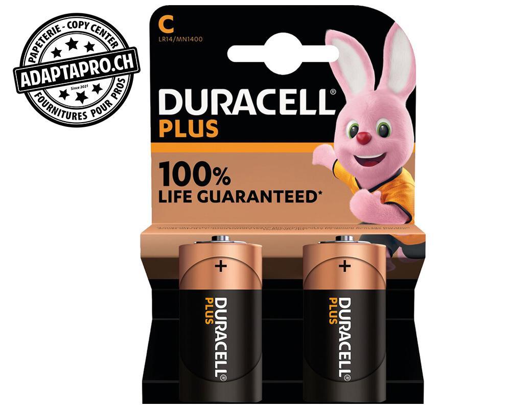 Duracell - DCL-MN1400/C/LR14 - Piles alcalines DURACELL Plus - LR14 Baby MN1400 - 1.5V - 2 pièces