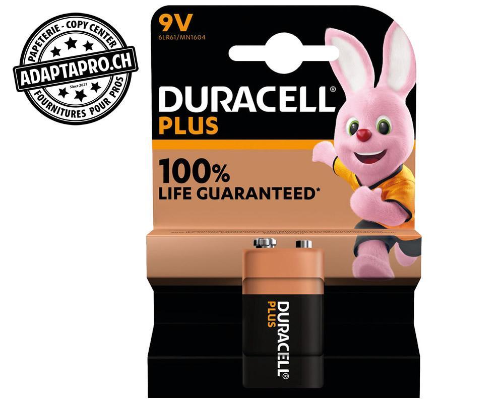 Duracell - DCL-4-142190 - Piles alcalines DURACELL Plus - Bloc 9V - 1 pièce