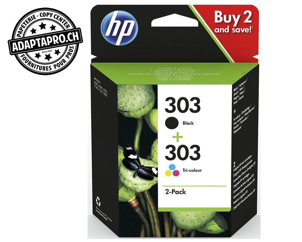 HP - HP-3YM92AE - Cartouches d'encre/têtes d'impression HP - 303 - pack 4 couleurs