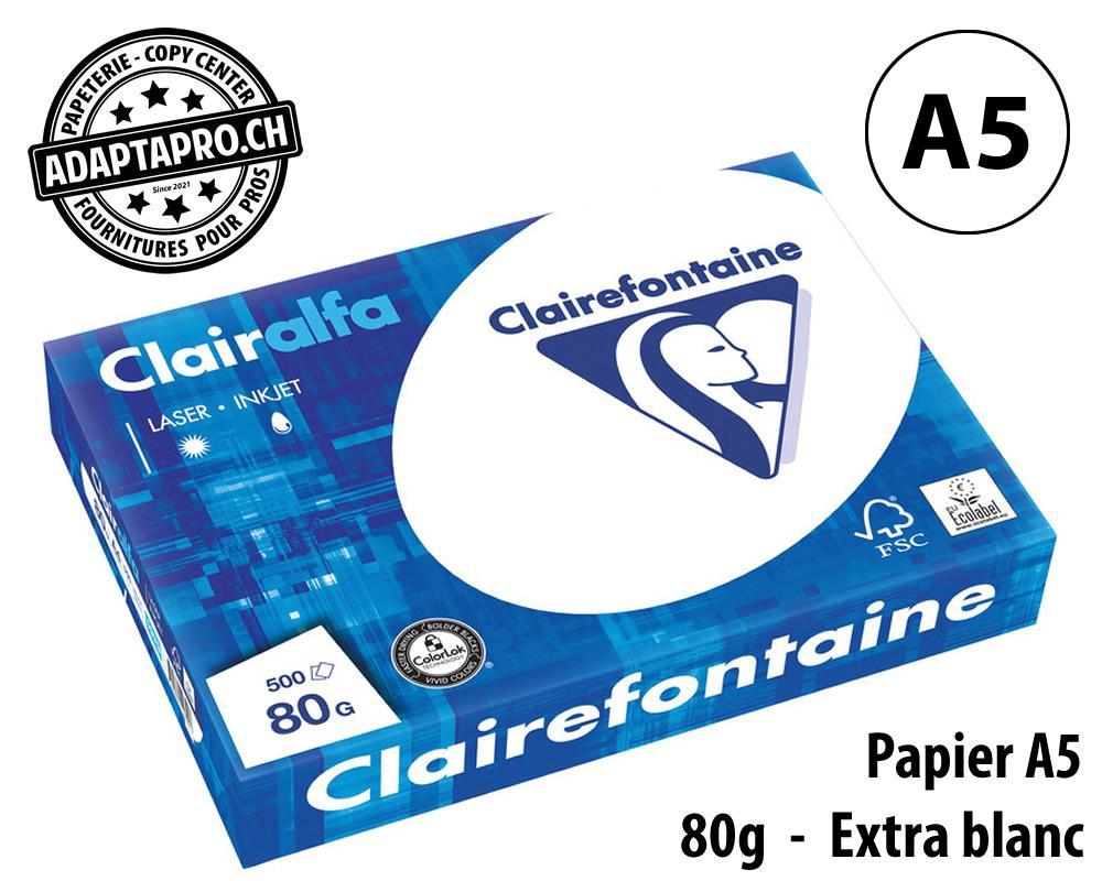 Clairefontaine - CLF-1910C - Papier universel CLAIREFONTAINE Clairalfa - A5 80g - 500 flles