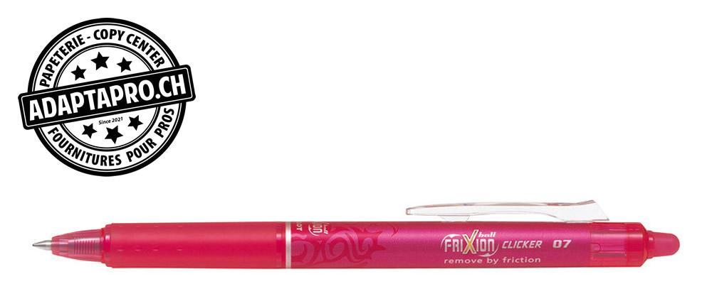 Pilot - PIL-BLRT-FR7-P - Stylo effaçable - PILOT FRIXION Ball Clicker - 0.7 - rose vif