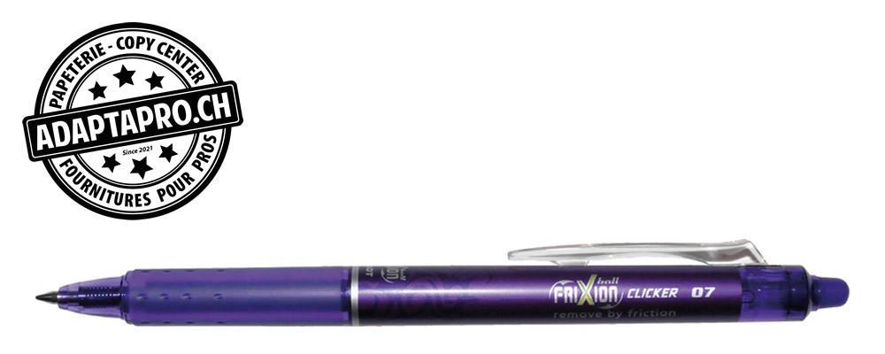 Pilot - PIL-BLRT-FR7-V - Stylo effaçable - PILOT FRIXION Ball Clicker - 0.7 - violet