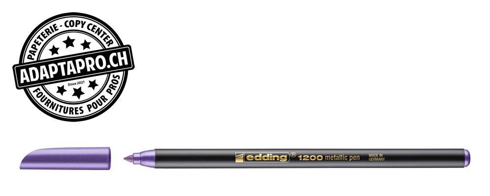 Edding - ED-001719-078 - Feutre de coloriage - EDDING 1200 - 078 - violet-métalisé