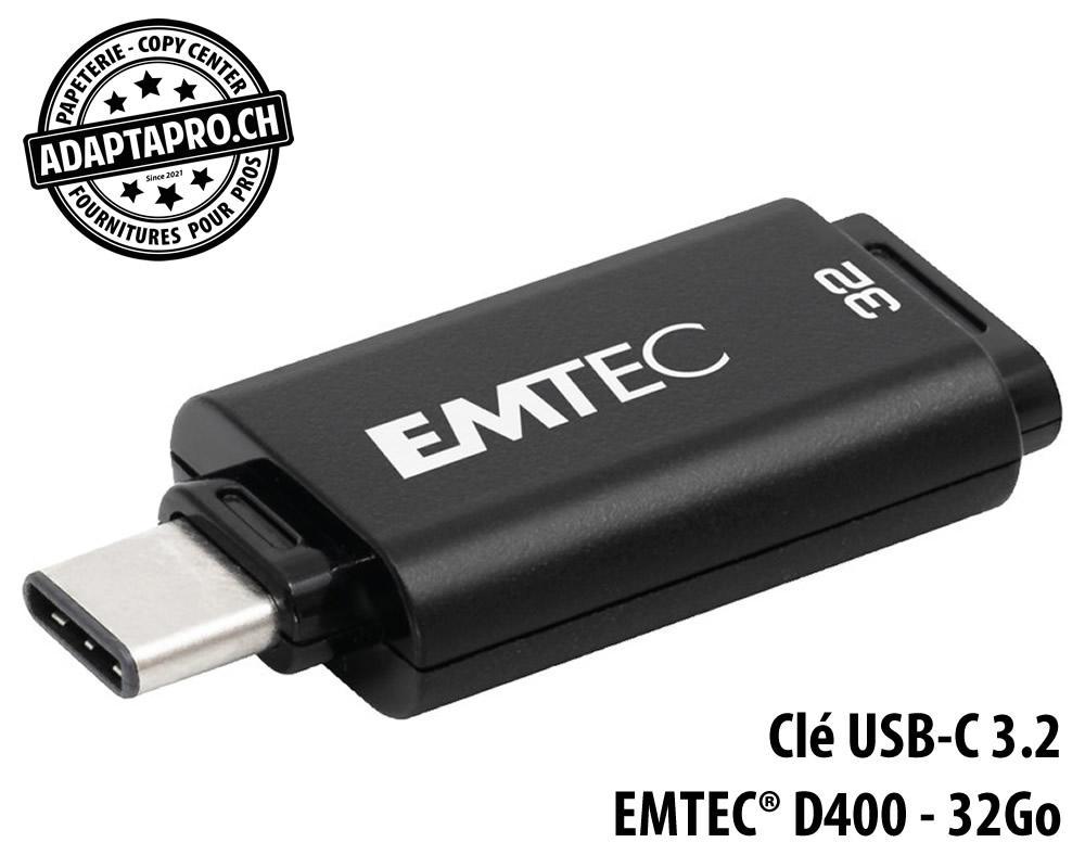 Emtec - EMT-ECMMD32GD403 - Clé USB-C 3.2 EMTEC® D400 - 32Go